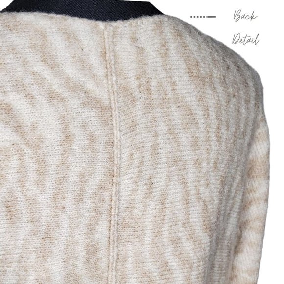 ANIMAL PRINT SLASH NECKLINE SWEATER FOR WOMEN - Picture 7 of 12